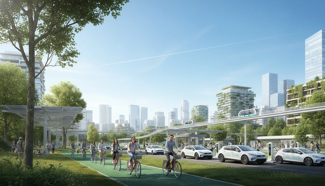 자가용 대신 카셰어링과 공유 자전거를 활용하는 친환경 모빌리티 서비스가 도심 대기 오염을 줄이는데 미치는 영향